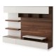 Brown & White Two-Tone Finish Modern Entertainment Unit