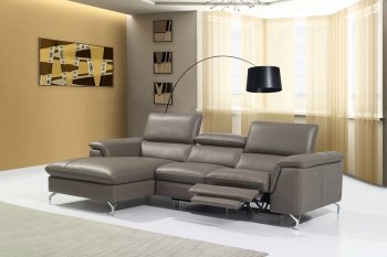 Angela Sectional Sofa in Premium Leather by J&M [JMSS-Angela]