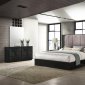 Rosette Bedroom in Black by J&M w/Optional Casegoods