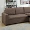 F6932 Convertible Sectional Sofa in Light Coffee Fabric by Boss