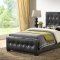 G2583 Upholstered Bed in Black Leatherette by Glory