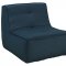 Align 5Pc Sectional Sofa Set in Azure Fabric by Modway