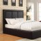 Jacobsen 300493 Kids Upholstered Bed Black Leatherette by Coaste