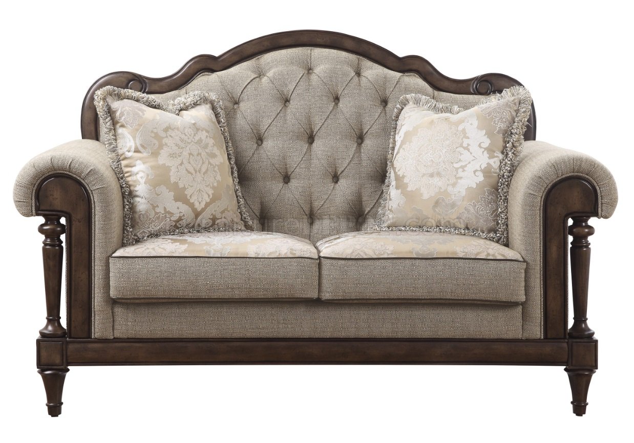 Heath Court Sofa 16829 in Neutral Light Brown by Homelegance