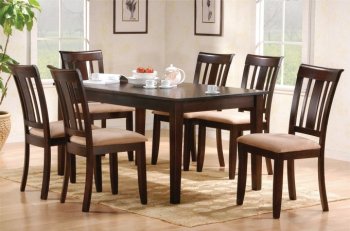 Dark Espresso Finish Contemporary Dinette w/Optional Chairs [PXDS-F2167]