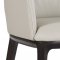 Osaka Dining Armchair Set of 2 in Light Gray Leather by J&M