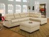 50625 Shi Sectional Sofa in Natural Bonded Leather Match by Acme