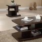 Espresso Finish Modern Coffee Table w/Optional End Table