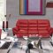 U9105 Sofa & Loveseat Set in Red & Black by Global w/Options