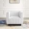 Conjure Accent Chair in White Velvet by Modway