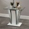 Staten 3Pc Coffee & End Table Set CM4372WH in White & Chrome