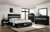 Chrissy 5Pc Bedroom Set CM7552BK in Black w/Options