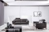 S93 Sofa in Gray Leather by Beverly Hills w/Options