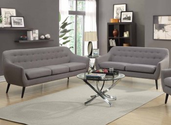 Dawson Sofa & Loveseat Set 505344 in Grey by Coaster w/Options [CRS-505344 Dawson]