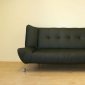 Black, Chocolate or White Leatherette Contemporary Sofa Bed