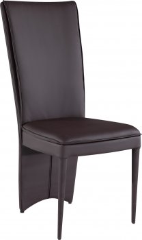 D6605DC-BR Dining Chair Set of 4 in Brown PU by Global [GFDC-D6605DC-BR]