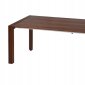 Fiore Extendable Dining Table in Walnut w/Options by Whiteline