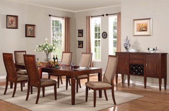 70620 Shelton Dining Table in Walnut by Acme w/Options [AMDS-70620 Shelton]