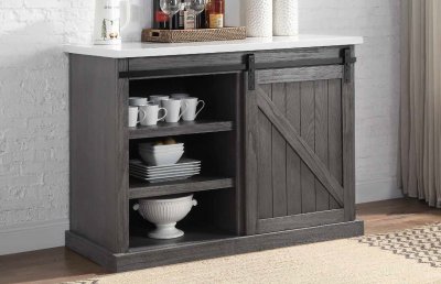 Gauri Kitchen Island AC00308 in Gray Oak by Acme