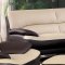 Saddle & Brown Two-Tone Full Bonded Leather Modern Sofa