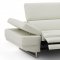 Annalaise Recliner Leather Sectional Sofa in Snow White by J&M