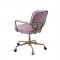 Siecross Office Chair OF00400 in Pink Top Grain Leather by Acme