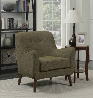 904061 Accent Chairs 2Pc Set in Yellow & Grey Fabric by Coaster