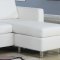 15068 Kemen Sectional in White Vinyl Sofa by Acme