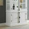 Iovius Locking Curio Cabinet 90300 in White by Acme