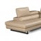 Giselle Sectional Sofa E691 in Beige Leather by IDP Italia