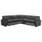 Collins Power Motion Sectional Sofa 609530P Dark Gray by Coaster