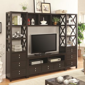 703311 Wall Unit in Cappuccino by Coaster [CRTV-703311]