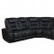 Zane Power Motion Sectional Sofa 651320PP in Black by Coaster