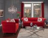 Zaffiro Sofa SM2232 in Ruby Red Fabric w/Options