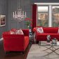 Zaffiro Sofa SM2232 in Ruby Red Fabric w/Options