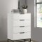 Sonora Bedroom Set 5Pc 224861 in White by Coaster w/Options