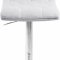 Contempo Bar Stool 711 Set of 4 White Velvet Fabric by Meridian