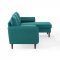 Revive Sectional Sofa in Teal Fabric by Modway