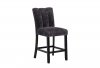 D06BS Bar Stool Set of 4 in Dark Gray Fabric by Global