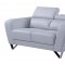 U7120 Sofa 3Pc Set in Light Grey Bonded Leather by Global