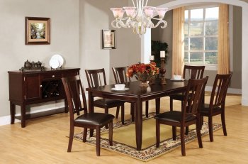 CM3336T Edgewood I 7Pc Dinette Set in Espresso w/Options [FADS-CM3336T Edgewood I]