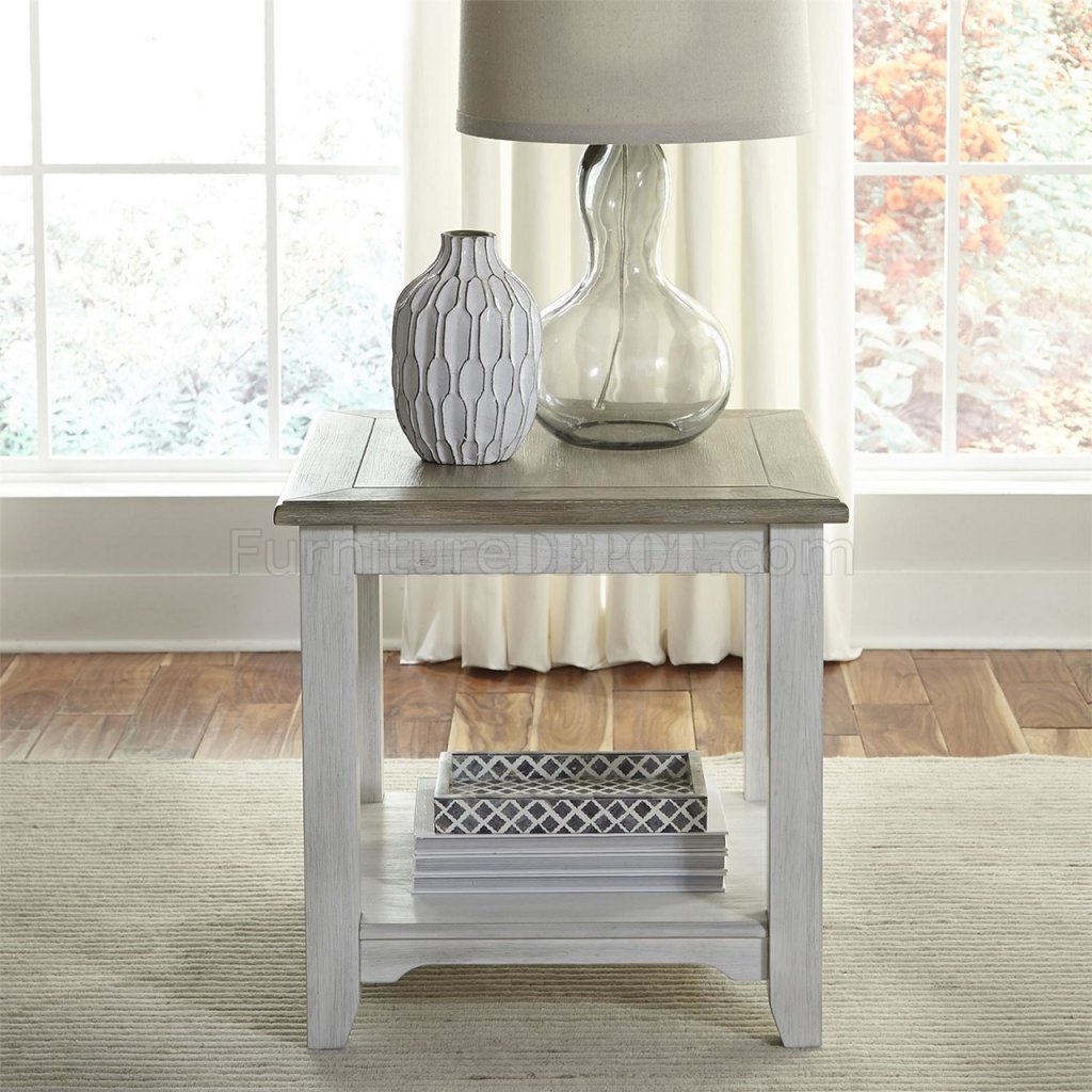Summerville 3Pc Coffee & End Table Set 171-OT in White ...