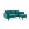 Revive Sectional Sofa in Teal Fabric by Modway