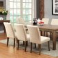 CM3554T Soreen 5Pc Dining Set in Light Oak w/Ivory Fabric Chairs