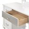 Barzini Vanity Set 205897 in White by Coaster w/Stool