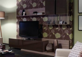 Two-Tone Finish Modern TV Stand & Wall Unit [YATV-Epoca]