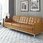 Loft Leather Sofa in Tan by Modway w/Options