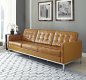 Loft Leather Sofa in Tan by Modway w/Options