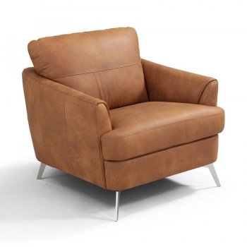 Safi Chair LV00218 in Cappuccino Leather by Mi Piace [MPAC-LV00218 Safi MI Piace]