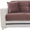 Milano Sofa Bed in Brown Fabric by Casamode w/Options